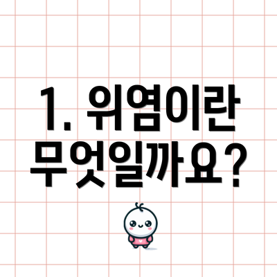 1. 위염이란 무엇일까요?