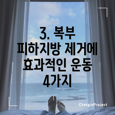 3. 복부 피하지방 제거에 효과적인 운동 4가지