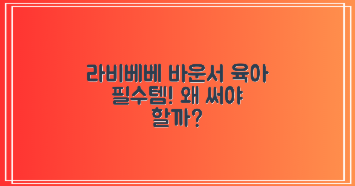 라비베베 바운서, 왜 선택할까?